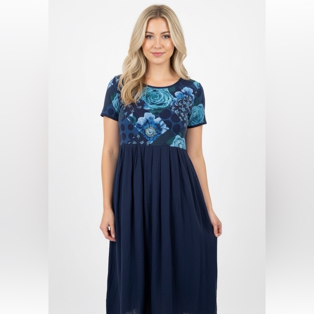 Vintage floral maxi dress size 6 petite